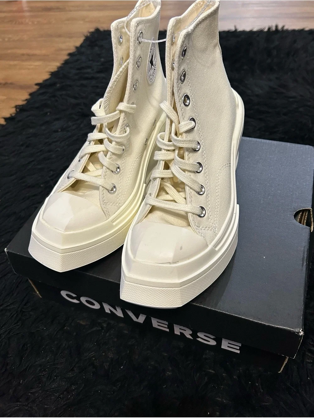 CONVERSE Chuck 70 de luxe wedge platform lace up shoes sneakers women’s 8 new